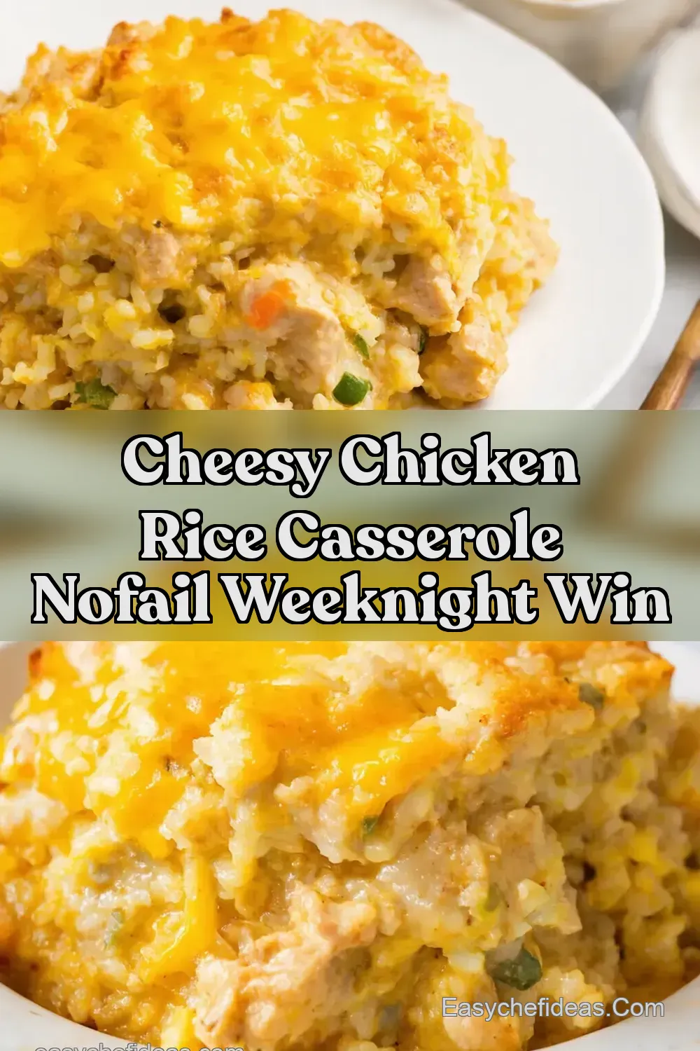 Cheesy Chicken Rice Casserole No Canned Soup So Easy