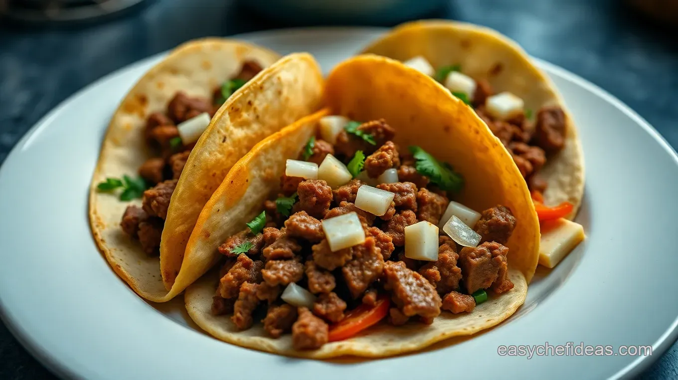 Classic Beef Tacos: A Flavorful Twist on Mexican Recipes with Beef Classic Beef Tacos with Homemade Salsa