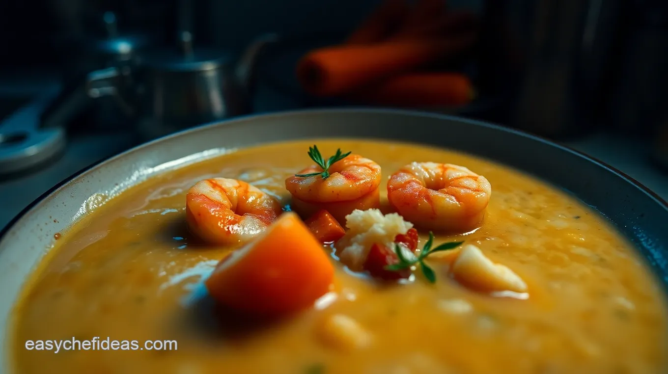 Creamy Crab and Shrimp Seafood Bisque