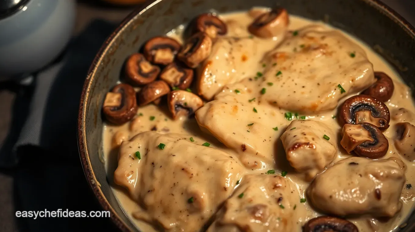 My Go-To Creamy Chicken Mushroom Recipe: Comfort Food Made Easy Creamy Garlic Chicken with Mushrooms