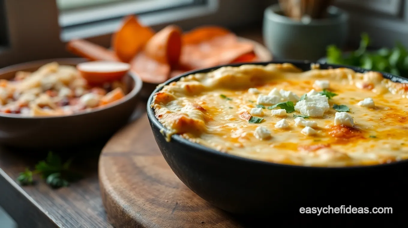 Creamy Queso Fundido with Oaxaca Cheese Substitute