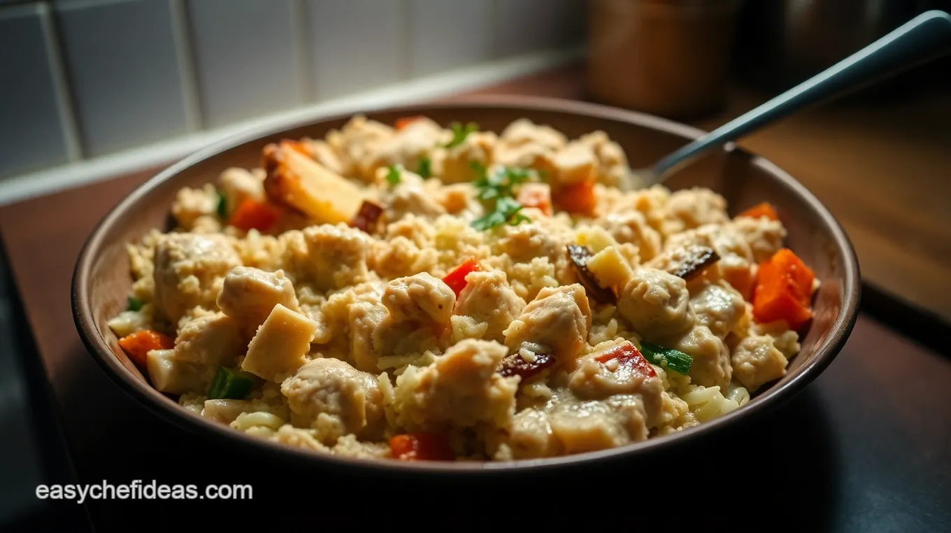 Creamy Swiss Chicken Casserole Delight