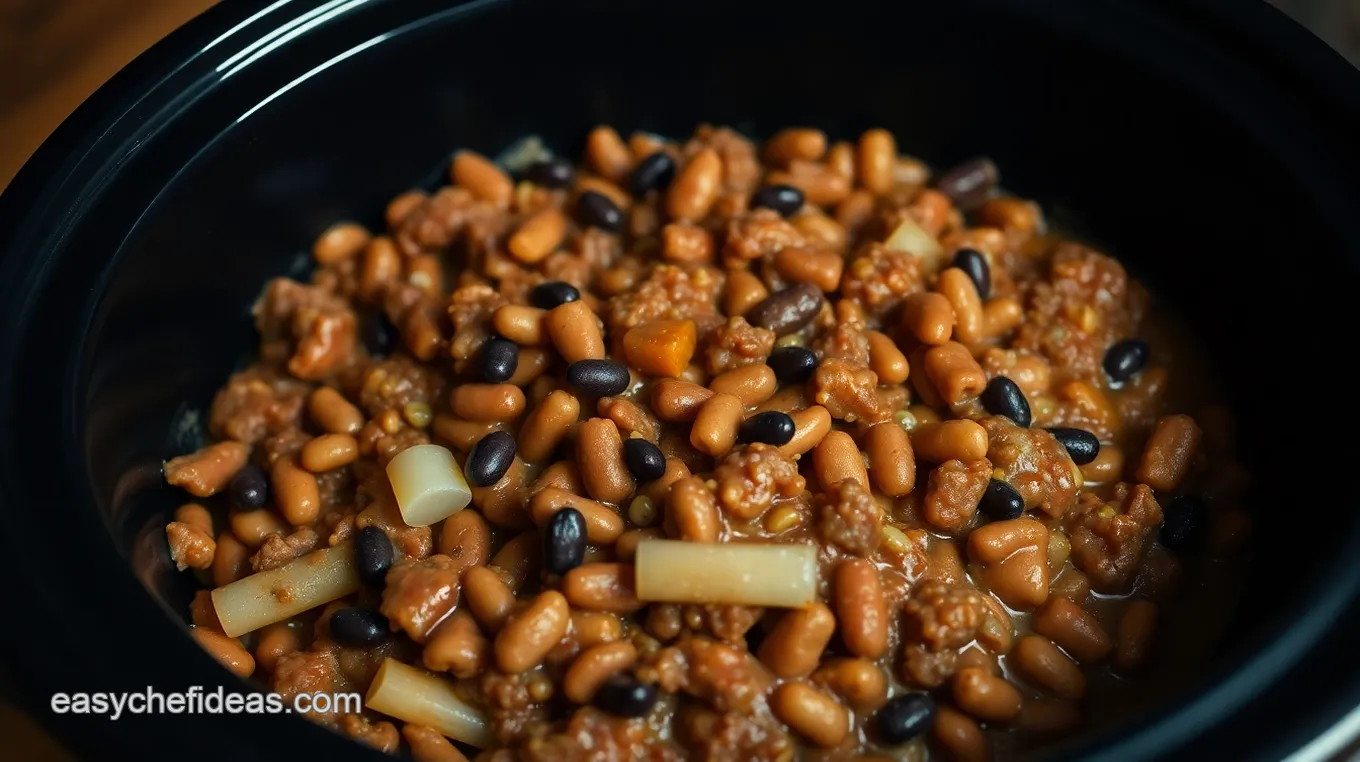 Hearty Crockpot Cowboy Casserole