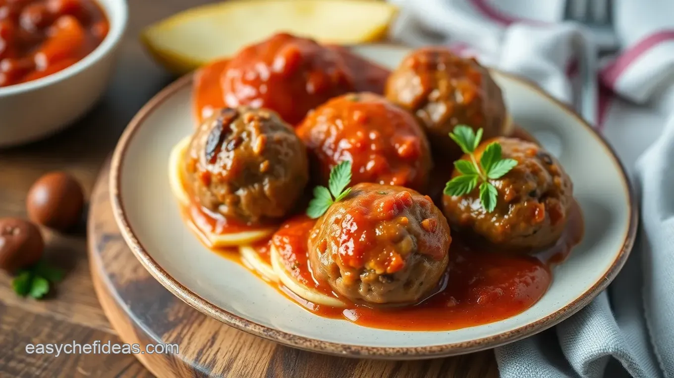 Oven Baked Meatballs with Marinara Sauce: A Family Favorite