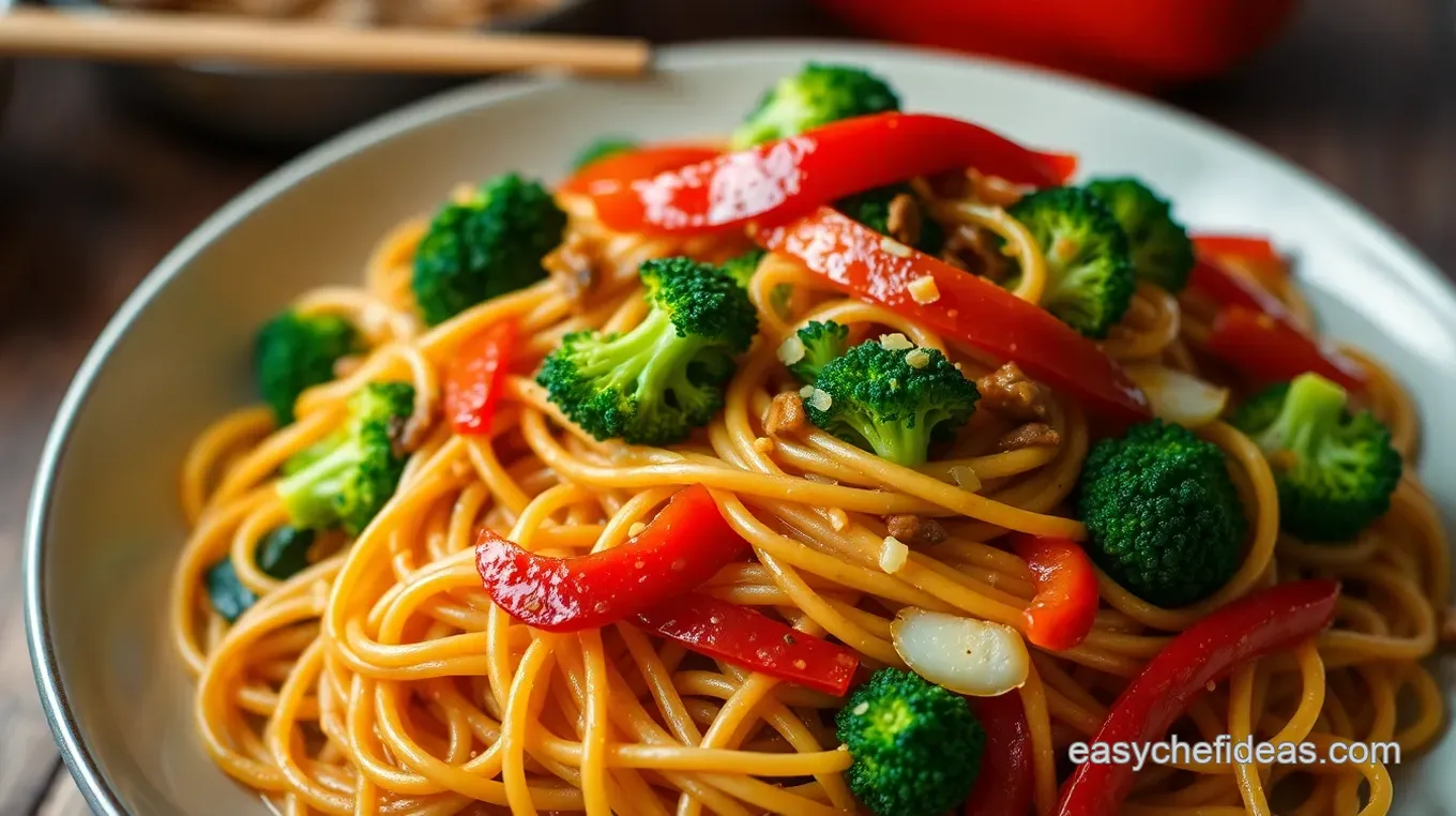 Easy & Flavorful Lo Mein Noodles Recipes: My Sizzling Vegetable Twist Sizzling Vegetable Lo Mein: A Wholesome Take on a Chinese Classic