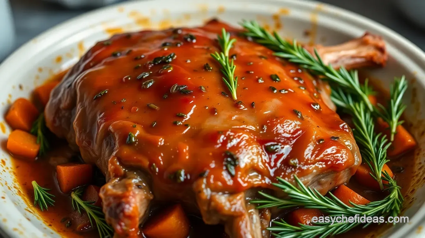 Easy & Juicy Boneless Leg of Lamb Slow Cooker: My Fail-Proof Herb Glazed Method Slow-Cooked Boneless Leg of Lamb: Tender Juicy and Full of Flavor