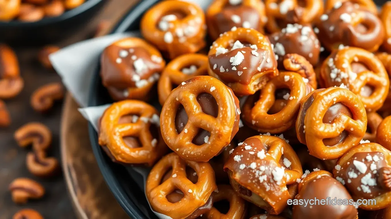 Sweet and Salty Rolo Pretzel Bites