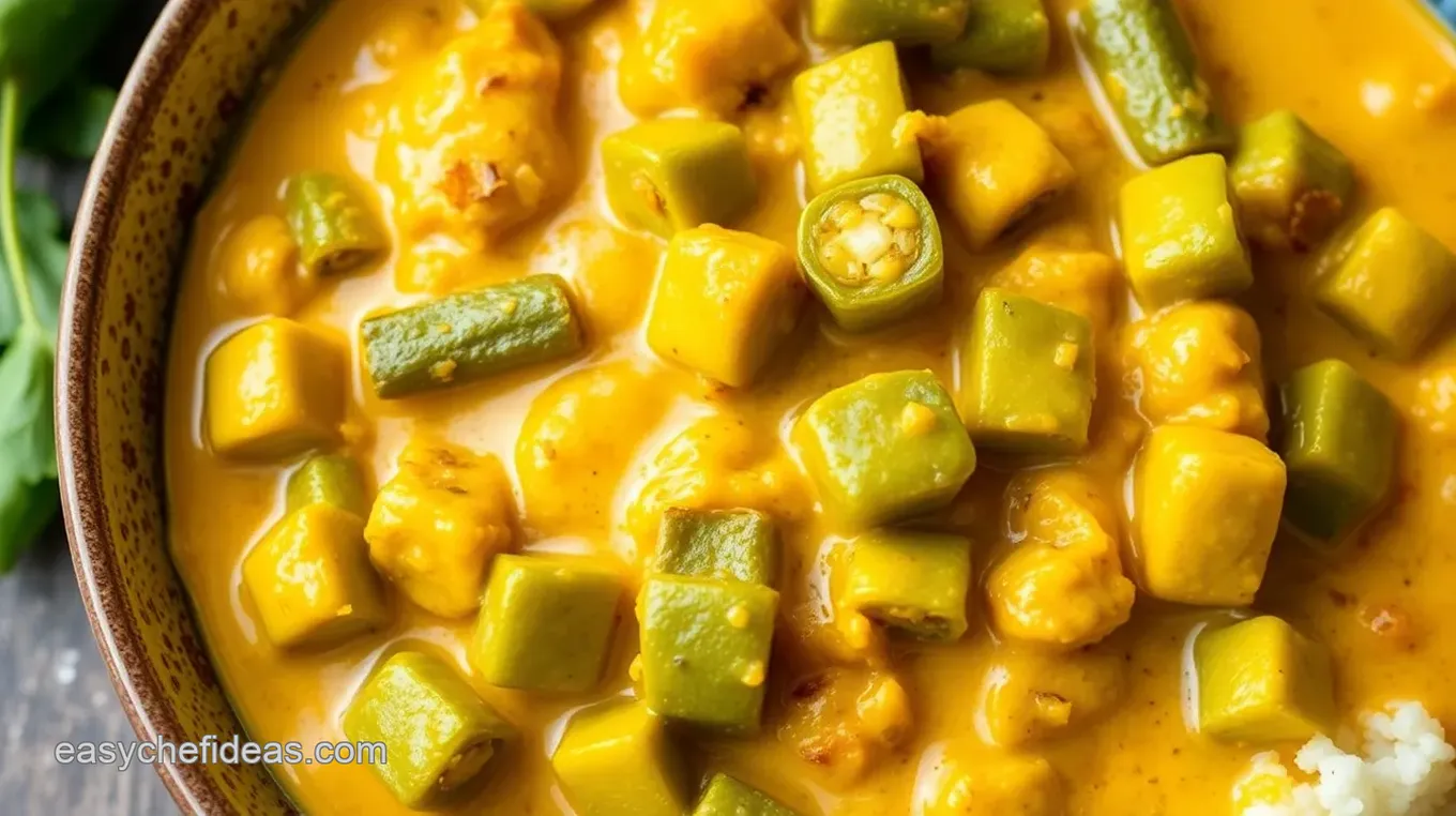 Yellow Curry Okra Medley