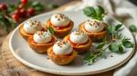 Assemble Mini Mozzarella Appetizers Festively