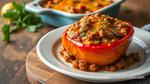 Baked Beef Stuffed Pepper Casserole