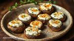 Oven Baked Mushrooms with Spicy Cream Cheese