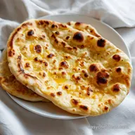 2 Ingredient Garlic Naan: 10 Servings