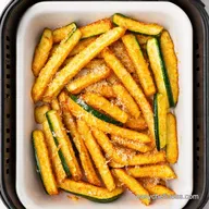 Crispy Air Fryer Zucchini Fries My Secret Parmesan Crunch