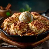 Easy Spiced Apple Cobbler Recipe with Buttery Drop Biscuits