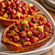 Apple Stuffed Acorn Squash for 6 Servings