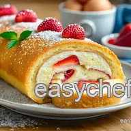 How to Bake Strawberry Swiss Roll - Light Dessert for Everyone