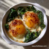 Baked Eggs with Wilted Baby Spinach: A 10-Minute Healthy Breakfast