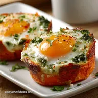 High Protein Baked Sweet Potato Egg Cups Clean Eating Breakfast