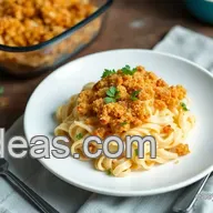 How to Make My Grandmother's Baked Tuna Noodle Casserole with Crunchy Topping