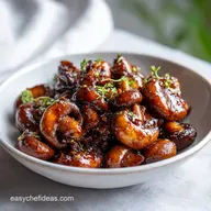Balsamic Soy Roasted Garlic Mushrooms in 25 Minutes: Caramelized