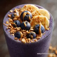 Blueberry Banana PB Smoothie: 5-Minute Creamy Power Shake