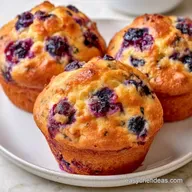 Blueberry Zucchini Muffins in 35 Minutes