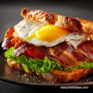 Breakfast BLT Egg Sandwich: Ultra-Crispy Bacon and Runny Yolk