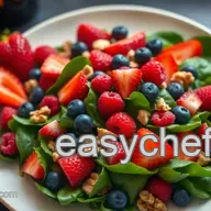 Berry Bliss! Easy *clock clock iconcutlery cutlery iconflag Salad with Rose