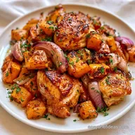 Butternut Squash Chicken Bake: One-Pan