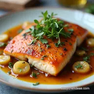 Baked Rainbow Trout with Cajun Garlic Butter Sauce Recipe
