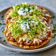 Cheese Lettuce Tostadas in 20 Minutes