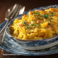 Baked Spaghetti Squash and Cheese Skinny Taste Mac and Cheese Alternative