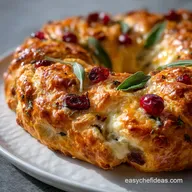 Christmas Potluck Recipes: Festive Cheesy Puff Wreath
