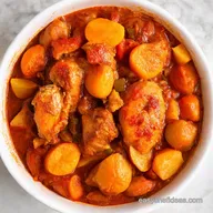 Moroccan Recipes Chicken Tagine with Apricots