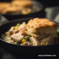 Easy Chicken Biscuit Pot Pie Skillet Comfort in 40 Min