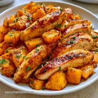 Roasted Chicken Butternut Squash Salad