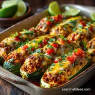 Chicken Enchilada Stuffed Zucchini: Our Best Low Carb Dinner Recipe