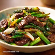 Tasty Chinese Beef Onion Stir Fry in 25 Minutes