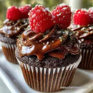 Decadent and Easy Chocolate Raspberry Cupcake Recipe with Chocolate Ganache