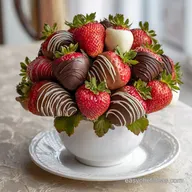 Chocolate Strawberry Bouquet Recipe for 6 Servings