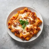 Baked Ziti Recipe with Sausage and Ricotta for 8 Servings