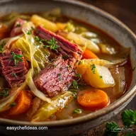 Corned Beef and Cabbage Soup: Hearty Brisket Broth Recipe