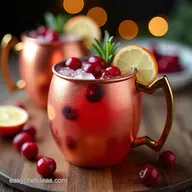 Festive cranberry moscow mule cocktail recipe Quick Holiday Cheer