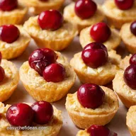 Cranberry Brie Bites Thanksgiving Dinner Appetizers Sorted
