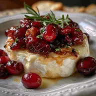 Christmas Eve Appetizer with Cranberry and Brie