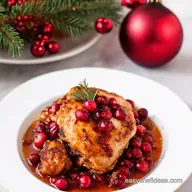 Easy Christmas Main Dishes Cranberry Glazed Chicken Bliss