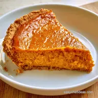 Cream Cheese Pumpkin Pie for 8 Slices