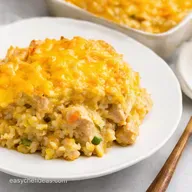 Cheesy Chicken Rice Casserole No Canned Soup So Easy