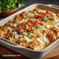 Chicken and White Bean Enchiladas with Creamy Sals Zesty Salsa Bake