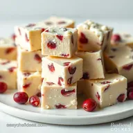 Easy White Chocolate Cranberry Fudge My NoBake Holiday Treat
